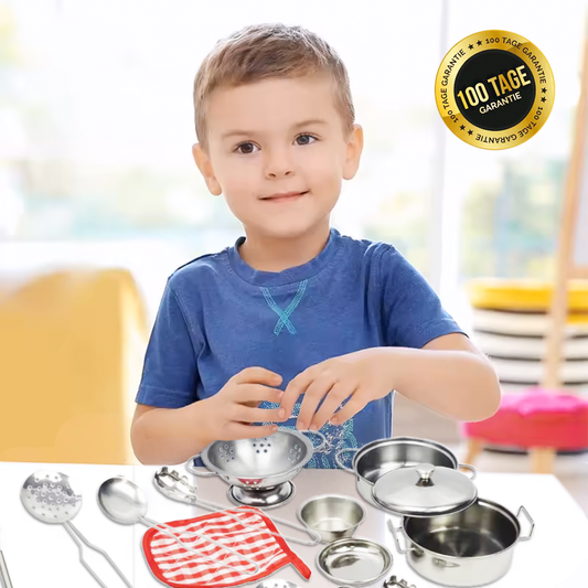 Minikoch - premium Kochgeschirr fördert Spaß beim Kochen