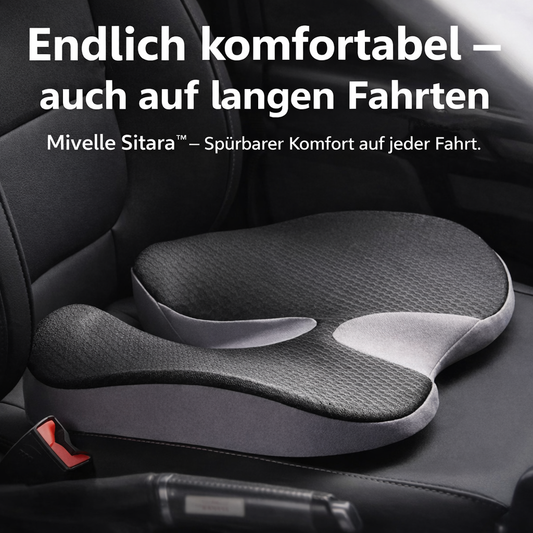 Mivelle Sitara™ – Ergonomisches Sitzkissen für spürbare Rückenentlastung